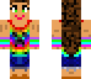 rainbow creeper girl