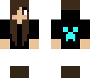 my fall season skin with creeper rolled up sleeves
