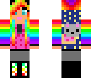 rainbow nyan girl