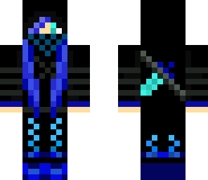 blue ninja girl