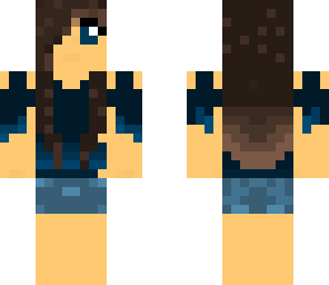 girl with jean shorts