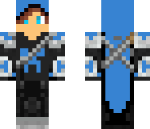 armadura azul con espada
