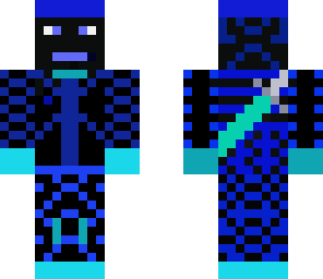 blue and black