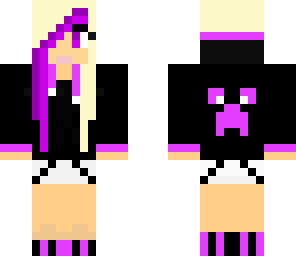 pink and black girl