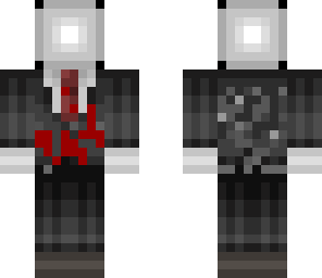 slenderman with blood