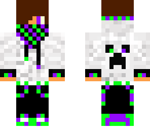 green and purple creeperteen