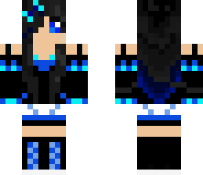 blue armor girl