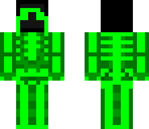 a green skeleton