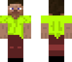 yellow steve with red