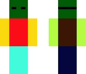 multicoloreddude with a creeper mask