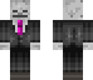 skeleton in a suit
