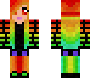 rainbow scene girl