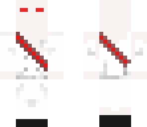 white ninja with red eyes