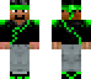 blck and green