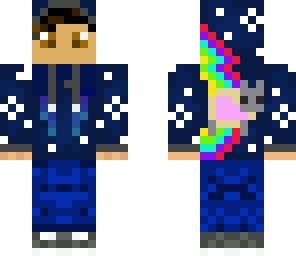 dude in nyan cat hoodie