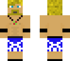 blonde guy in swimsuit