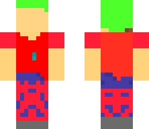 crazy lime green haired steve