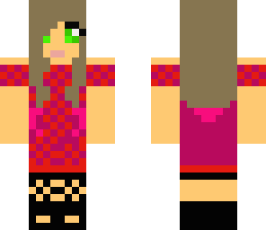 girl with pink tipped hair
