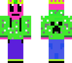 slime in a creeper suit
