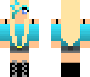 cute blue girl