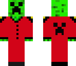creeper in a red suit
