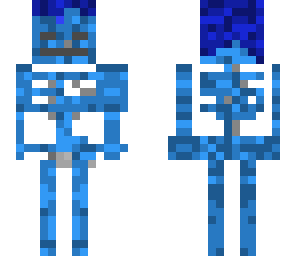 bleue skeleton