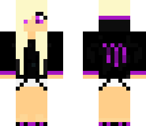 normal purple  monster girl