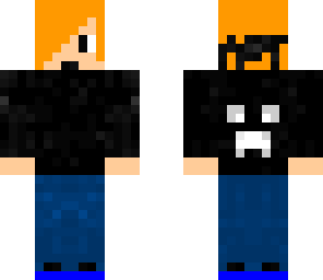 ginger with black hoodie