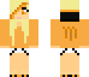 cute orange monster girl