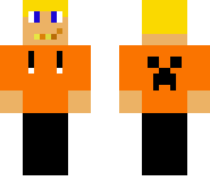 random orange hoodie