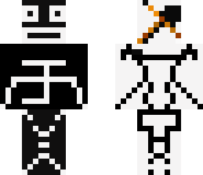 black and white
