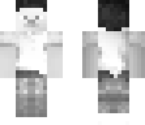 black and white steve