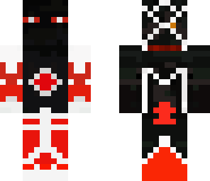 enderman white-red