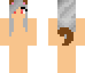 brown cat girl template