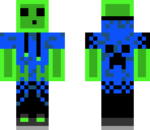 green and blue slime