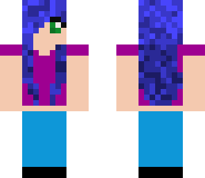 blue hair girl