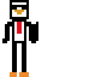 penguin with tie
