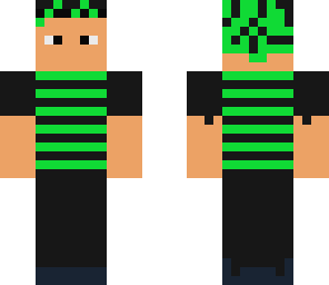 green and black skin