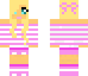 smiling pink blondie