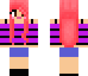 pink hair girl