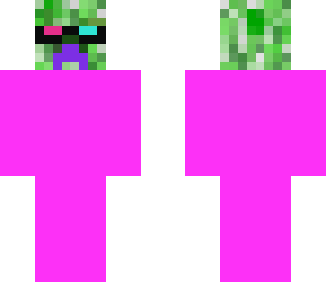 pink suit creeper with glasses