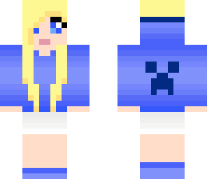 blonde and blue
