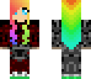 rainbow haired secret agent girl