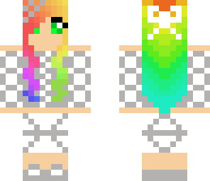 rainbow hair girl
