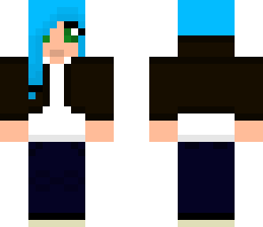 blue hair girl