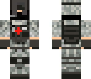 snow medic with night vision goggles