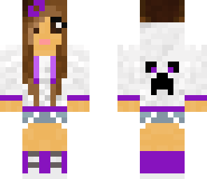 creeper girl with hoodie