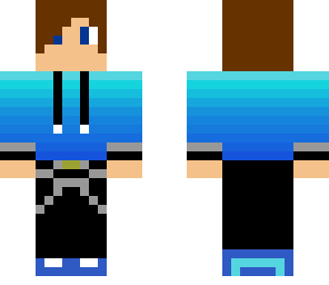 blue tenager boy