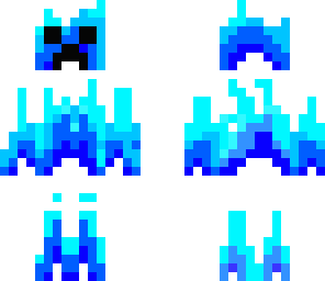 fire blue skin