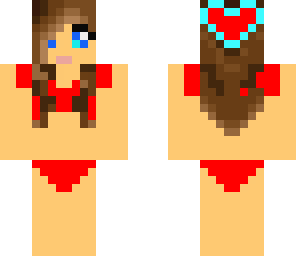 cute red bikkini girl